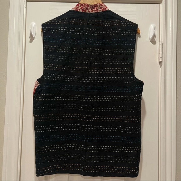 Unbranded Ethnic Vest Women’s Sz Small Med Hand Woven Boho Hippie Festival Color - Picture 2 of 7